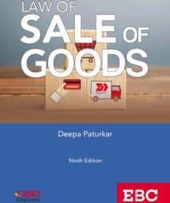 EBC's Avtar Singh's Law of Sale of Goods by Deepa Paturkar - 9th Edition 2021