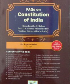 B.C. Pub's FAQ's on Constitution of India by Rajeev Babel - 1st Edition 2025