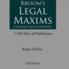 Lexis Nexis Legal Maxims by Broom 13th Edition August 2019