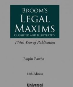Lexis Nexis Legal Maxims by Broom 13th Edition August 2019