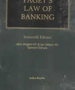Lexis Nexis's Paget’s Law of Banking by John Odgers QC - 16th Indian Reprint Edition 2024