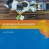 Sweet & Maxwell's Effective Legal Research by John Knowles - South Asian Edition 2019
