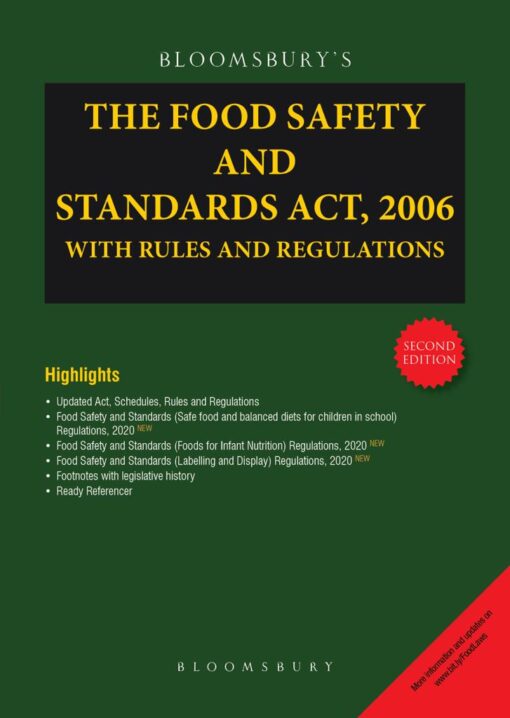 Bloomsbury’s The Food Safety and Standards Act, 2006 with Rules and Regulations - 2nd Edition 2022