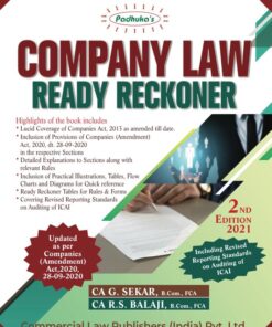 Commercial's Company Law Ready Referencer By G. Sekar - 2nd Edition October 2021