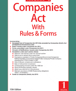Taxmann's Companies Act with Rules & Forms - 13th Edition January 2020