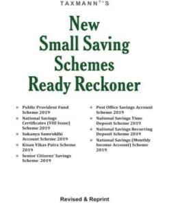 Taxmann's New Small Saving Schemes Ready Reckoner - 1st (Revised & Reprint) Edition March 2020