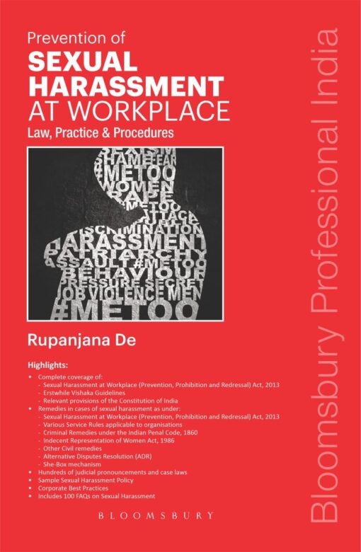 Bloomsbury’s Prevention of Sexual Harassment at Workplace by CS Rupanjana De - 1st Edition November 2021