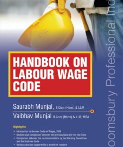 Bloomsbury's Handbook on Labour Wage Code by Saurabh Munjal - 1st Edition June 2021