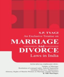 Vinod Publication's An Exclusive Treatise on Marriage and Divorce Laws in India by S.P. Tyagi - 2nd Edition 2022