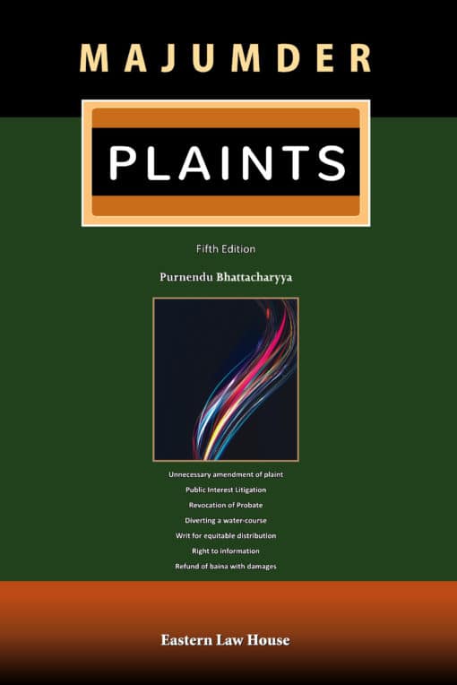 ELH's Majumder's Plaints by Purnendu Bhattacharyya - 5th Edition 2019