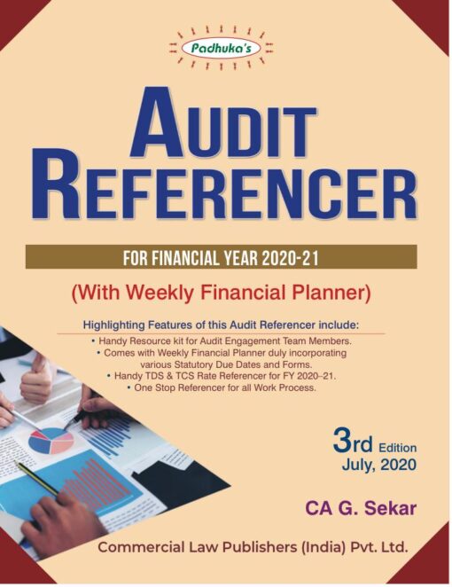 Commercial's Audit Referencer Financial Year 2020-21 With Weekly Financial Planner By G. Sekar, 3rd Edition July 2020