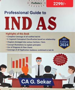 Commercial's Professional Guide to Ind AS by G Sekar - 4th Edition 2024