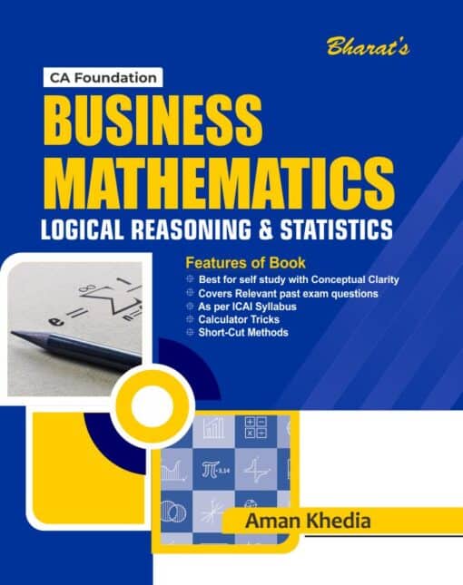 Bharat's Business Mathematics, Statistics & Logical Reasoning by Aman Khedia for May 2021 Exam