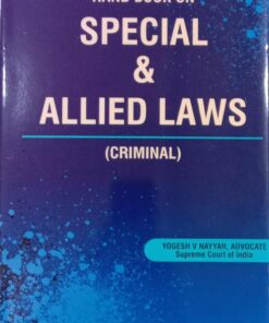 Vinod Publication's Handbook on Special & Allied Laws (Criminal) by Yogesh V Nayyar - Edition 2022