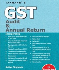 Taxmann's GST Audit & Annual Return by Aditya Singhania - 8th Edition February 2021