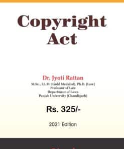 Bharat's The Copyright Act by Dr. Jyoti Rattan - 1st Edition 2021