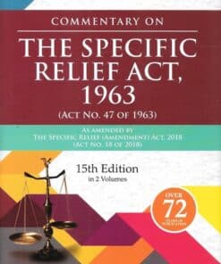 DLH's The Specific Relief Act ,1963 (In 2 Volumes) by Anand & Iyer - 15th Edition 2022