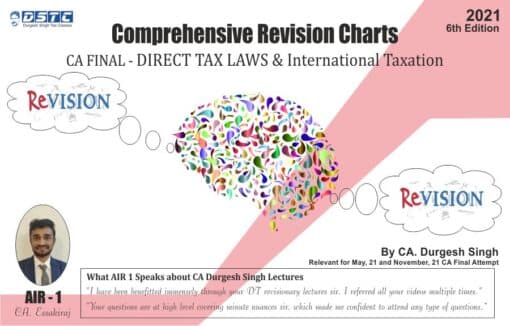 Bharat's Comprehensive Revisionary Charts on Direct Tax Laws & International Taxation [AY 2021-22] by CA Durgesh Singh for May 2021