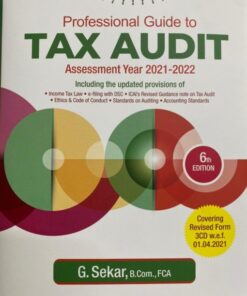 Commercial's Padhuka Professional Guide to Tax Audit by G Sekar - 6th Edition April 2021
