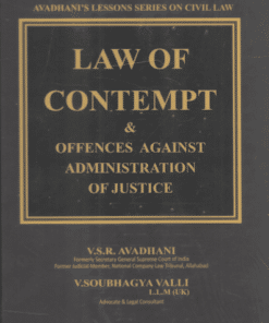 Vinod Publication's Law of Contempt & Offences against Administration of Justice by V.S.R. Avadhani - Edition 2021