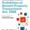 Commercial's Understanding of Provisions of Prohibition of Benami Property Transactions Act, 1988 by Ram Dutt Sharma - 2rd Edition 2022