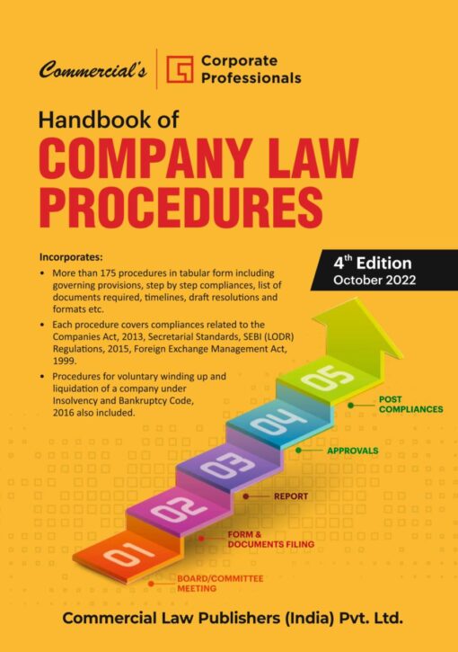Commercial's Handbook of Company Law Procedures by Corporate Professionals - 4th Edition 2022