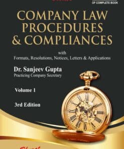 Bharat's Company Law Procedures & Compliances by Dr. Sanjeev Gupta - 3rd Edition July 2023