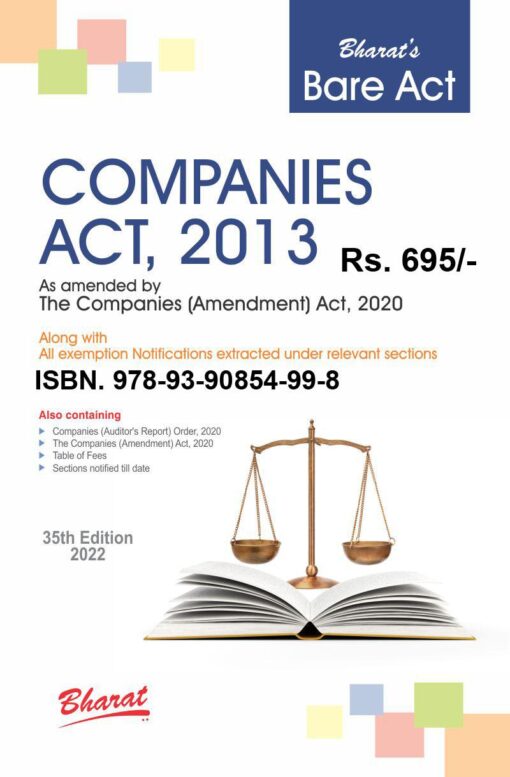 Bharat's Companies Act, 2013 (Pocket Size) - 35th Edition January 2022