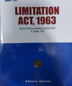 B.C. Publication's The Limitation Act, 1963 by R Sharma - 1st Edition August 2021
