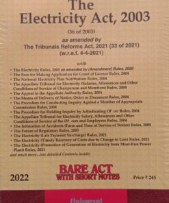 Lexis Nexis’s The Electricity Act, 2003 (Bare Act) - 2022 Edition