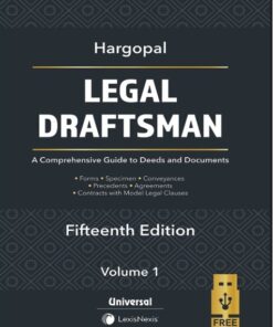 Lexis Nexis's Legal Draftsman by Hargopal - 15th Edition 2021