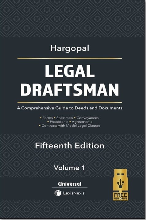 Lexis Nexis's Legal Draftsman by Hargopal - 15th Edition 2021