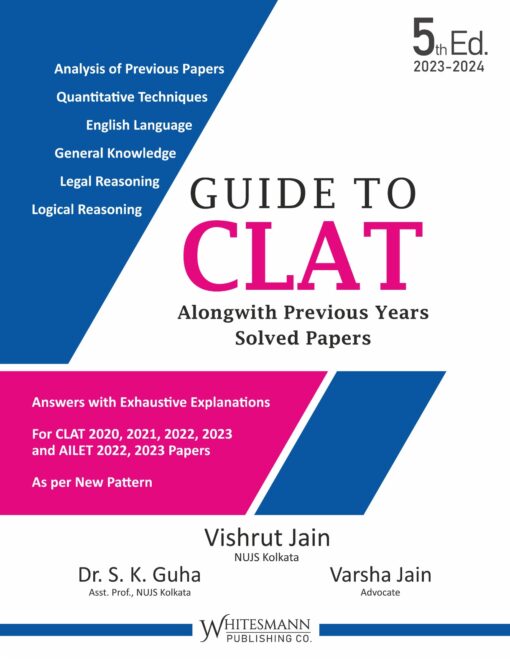Whitesmann's Guide to CLAT in New Pattern by Vishrut Jain - 5th Edition 2023