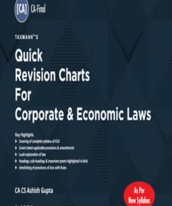 Taxmann's Quick Revision Charts For Corporate & Economic Laws by Ashish Gupta for Nov 2022 Exams