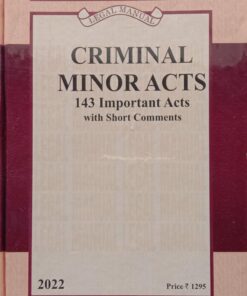 Lexis Nexis’s Criminal Minor Acts (143 Important Acts) (Pocket Size) - 2022 Edition