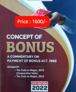 LPH's A Commentary on Payment of Bonus Act, 1965 by S.B. Rao - 9th Edition 2022