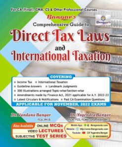 Aadhya’s Comprehensive Guide to Direct Tax Laws & International Taxation by Dr. Yogendra Bangar for Nov 2022