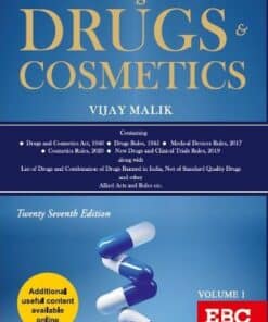 EBC's Law relating to Drugs and Cosmetics by Vijay Malik - 27th Edition 2022