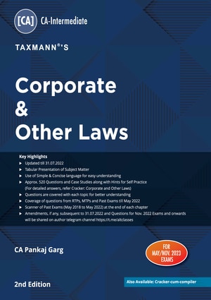 Taxmann's Corporate and Other Laws by Pankaj Garg for Nov 2022