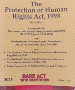 Lexis Nexis’s The Protection of Human Rights Act, 1993 (Bare Act) - 2023 Edition