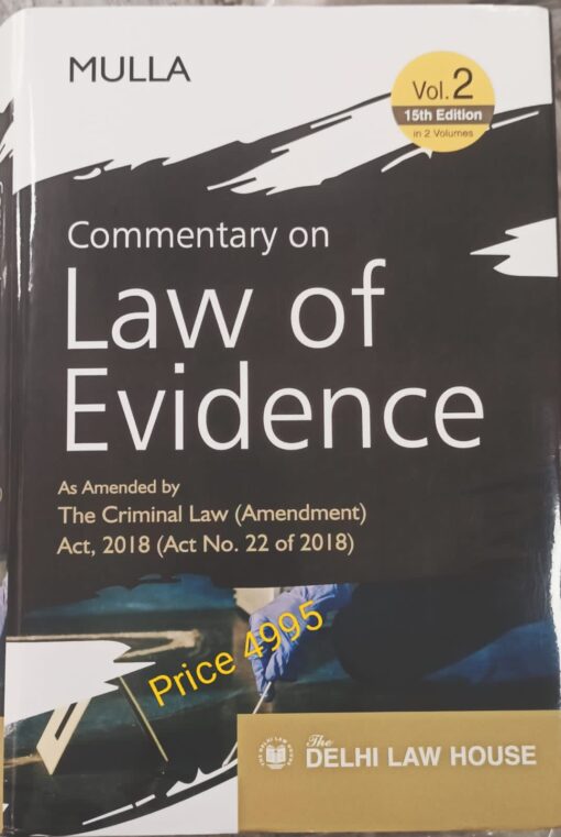 DLH's Commentary on The law of Evidence by Mulla - Edition 2022