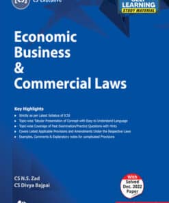 Taxmann's Economic Business & Commercial Laws by N.S Zad for Jun 2023