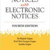 Lexis Nexis's Law of Notices with Electronic Notices by Dr Rajesh Gupta - 4th Edition 2022