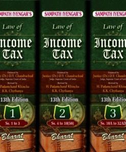 Bharat's Law of Income Tax (Volume 1 to 3) By Sampath Iyengar - 13th Edition 2022