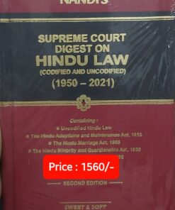 Sweet & Soft's Supreme Court Digest on Hindu law (1950 - 2021) by Nandi - Edition 2022