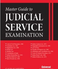 Lexis Nexis's Master Guide to Judicial Service Examinations by Gaurav Mehta - 1st Edition 2022
