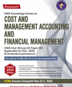Commercial's Cost And Management Accounting And Financial Management by CMA G.C. Rao for Dec 2022 Exam