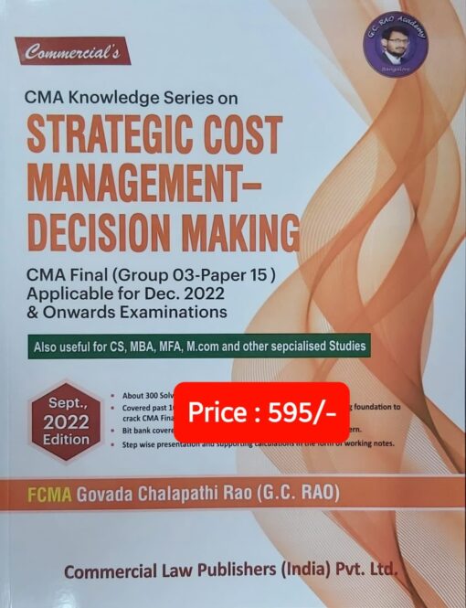 Commercial's Strategic Cost Management - Decision Making by CMA G.C. Rao for Dec 2022 Exam