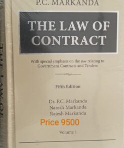 Thomson's The Law of Contract by P C Markanda - 5th Edition 2022