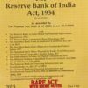 Lexis Nexis’s The Reserve Bank of India Act, 1934 (Bare Act) - 2023 Edition